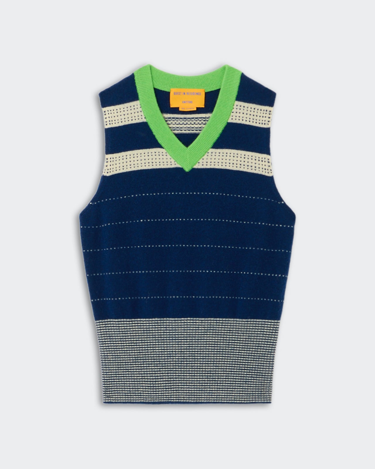 Collegiate Stripe Vest - Navy Combo