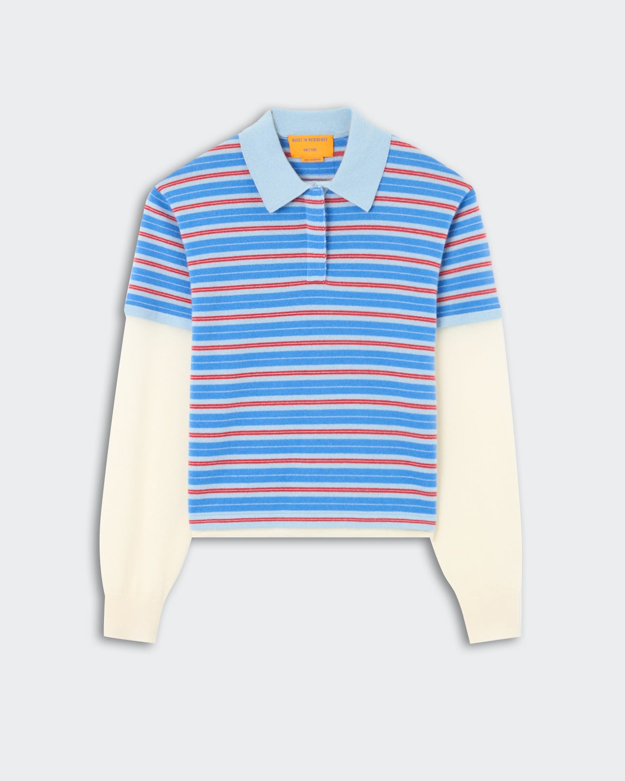 Layered Stripe Rugby - Clear Sky Combo