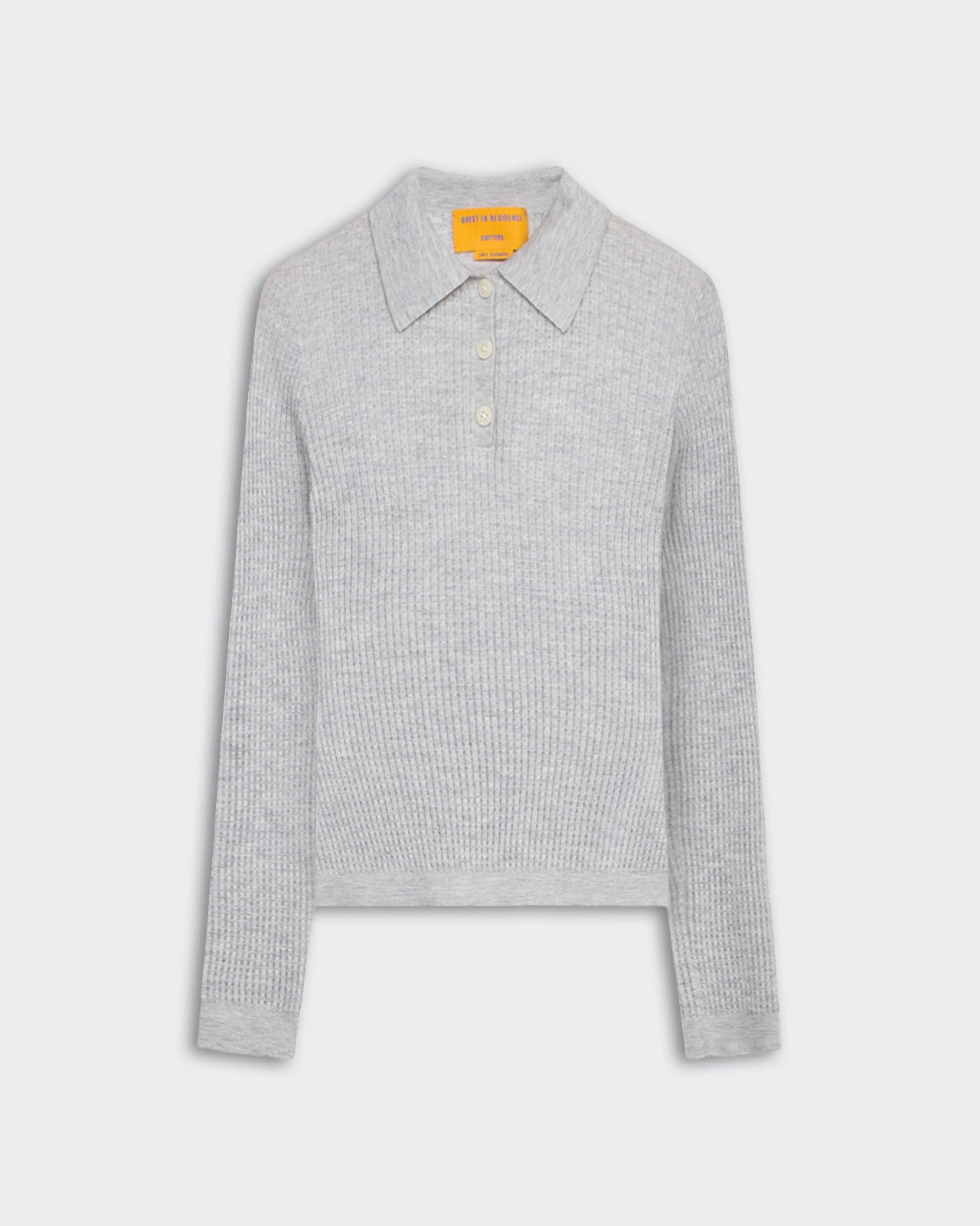 Ls Shrunken Polo - Stone