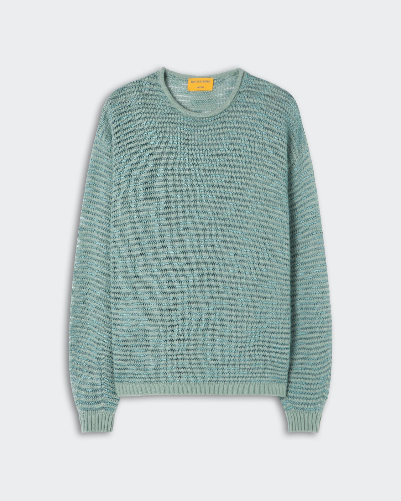 Open Stripe Crew - Sage Brush