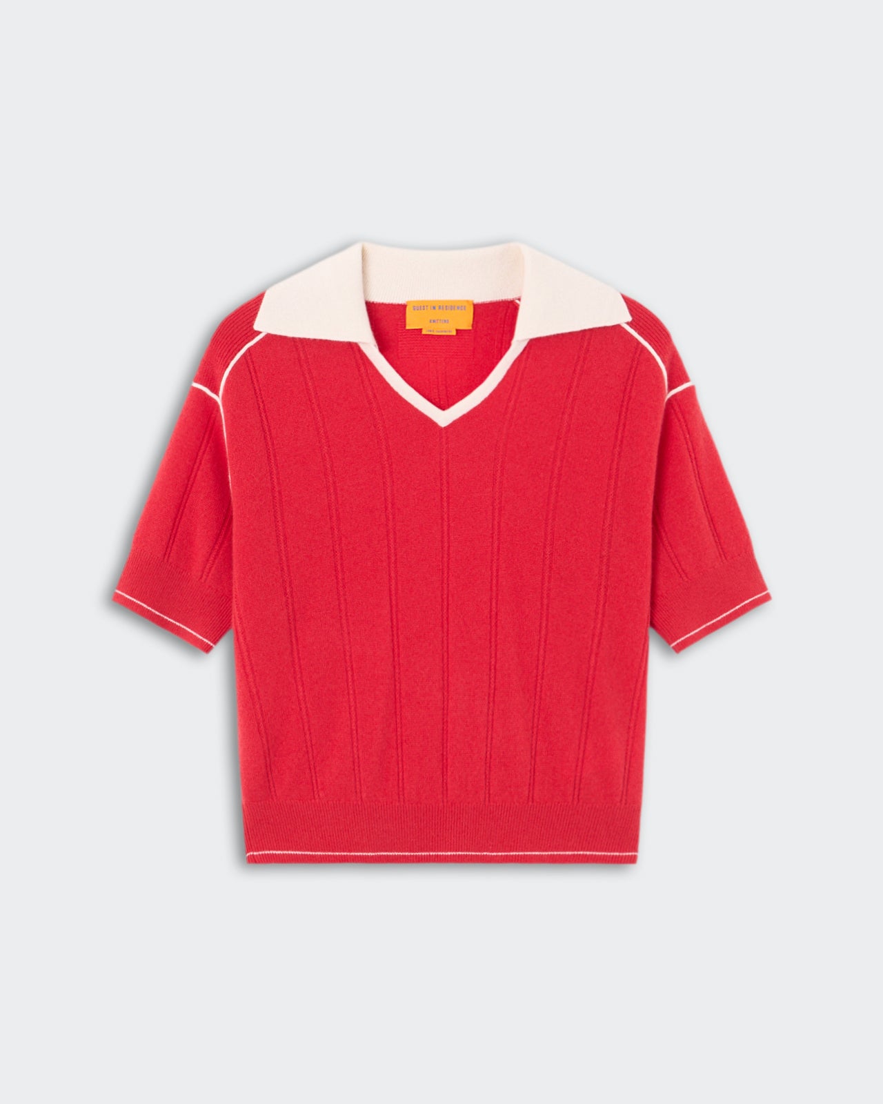 Pele Polo - Scarlet/Cream