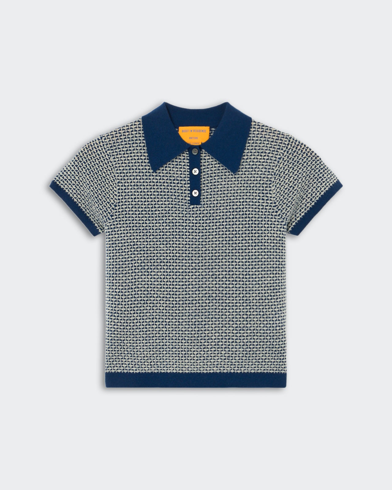 Pique Shrunken Polo - Navy Combo