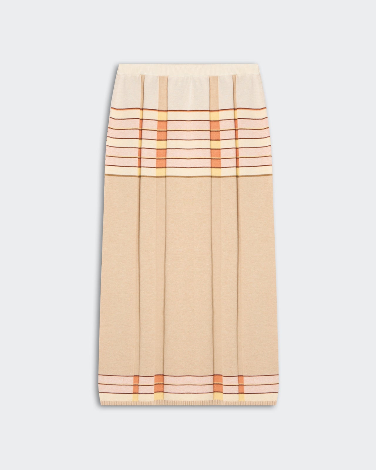 Plaited Rib Skirt - Sandstone Combo