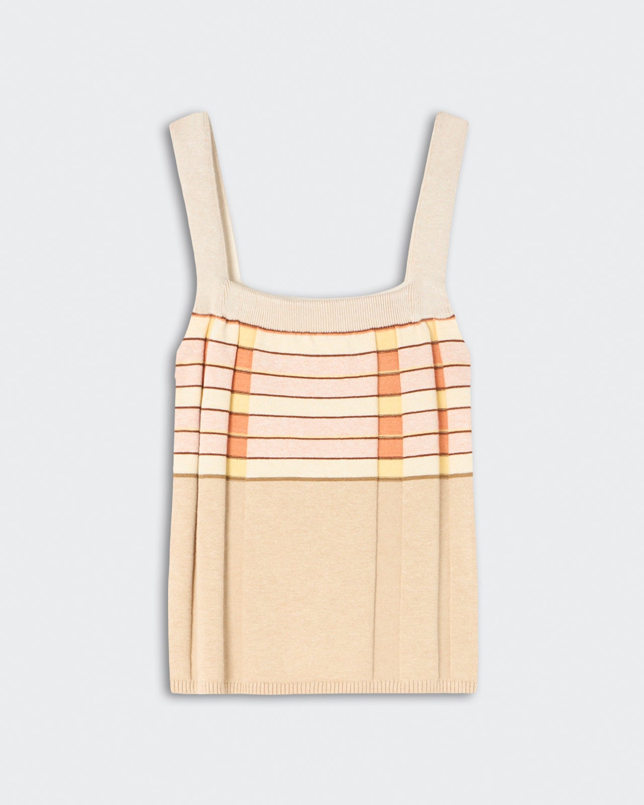 Plaited Rib Tank - Sandstone Combo