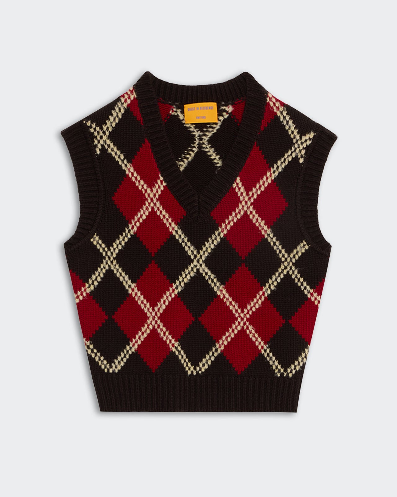 Argyle Vest Burnt Cocoa Combo