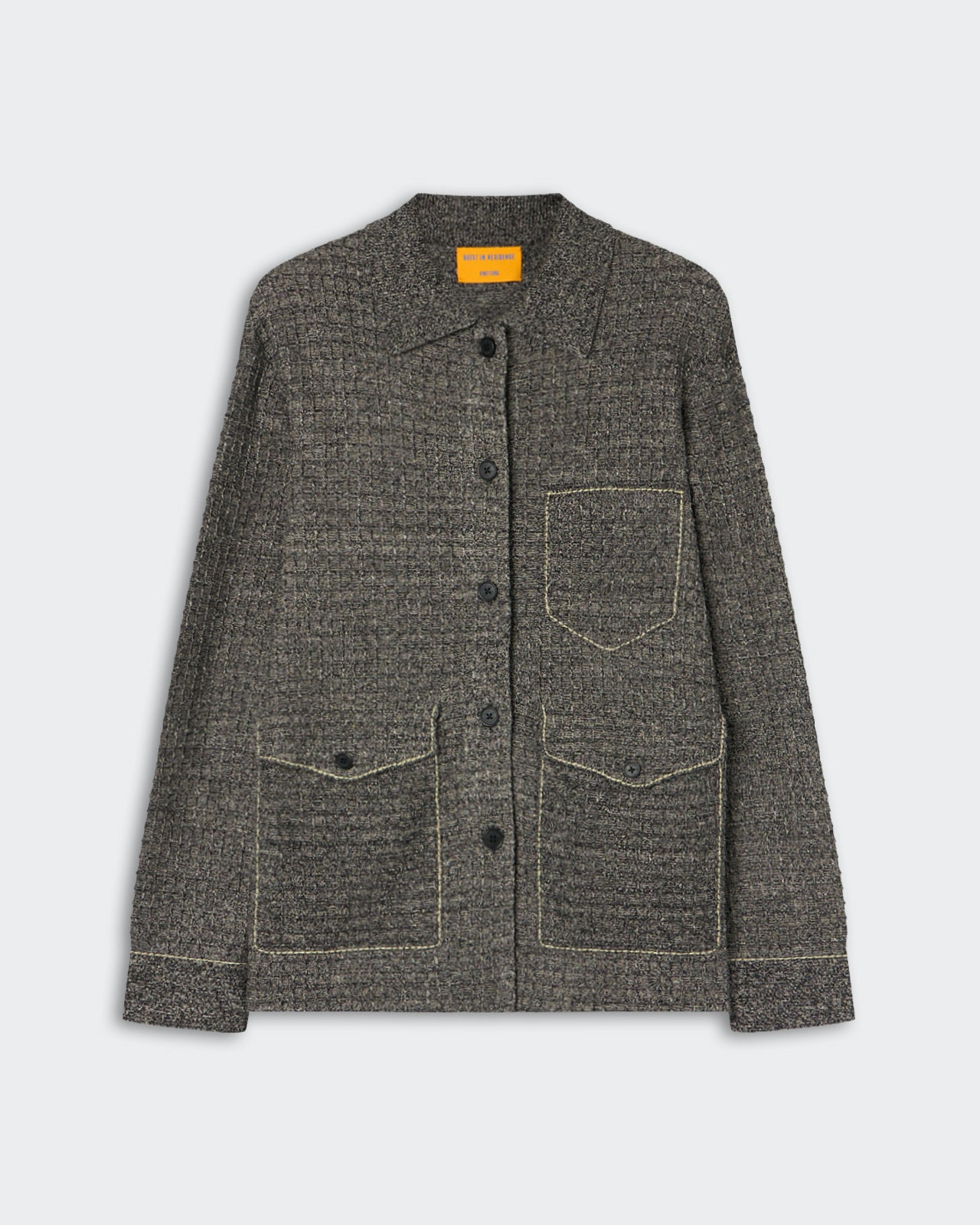 Waffle Jacket - Black/Sandstone