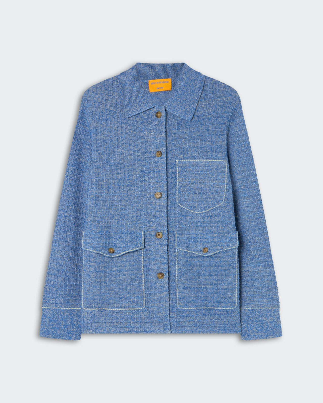 Waffle Jacket - Delft Blue/Sandstone