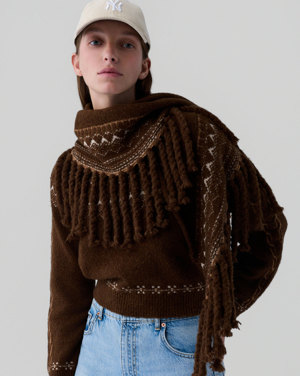 Cloud Chalet Shawl - Chestnut Combo