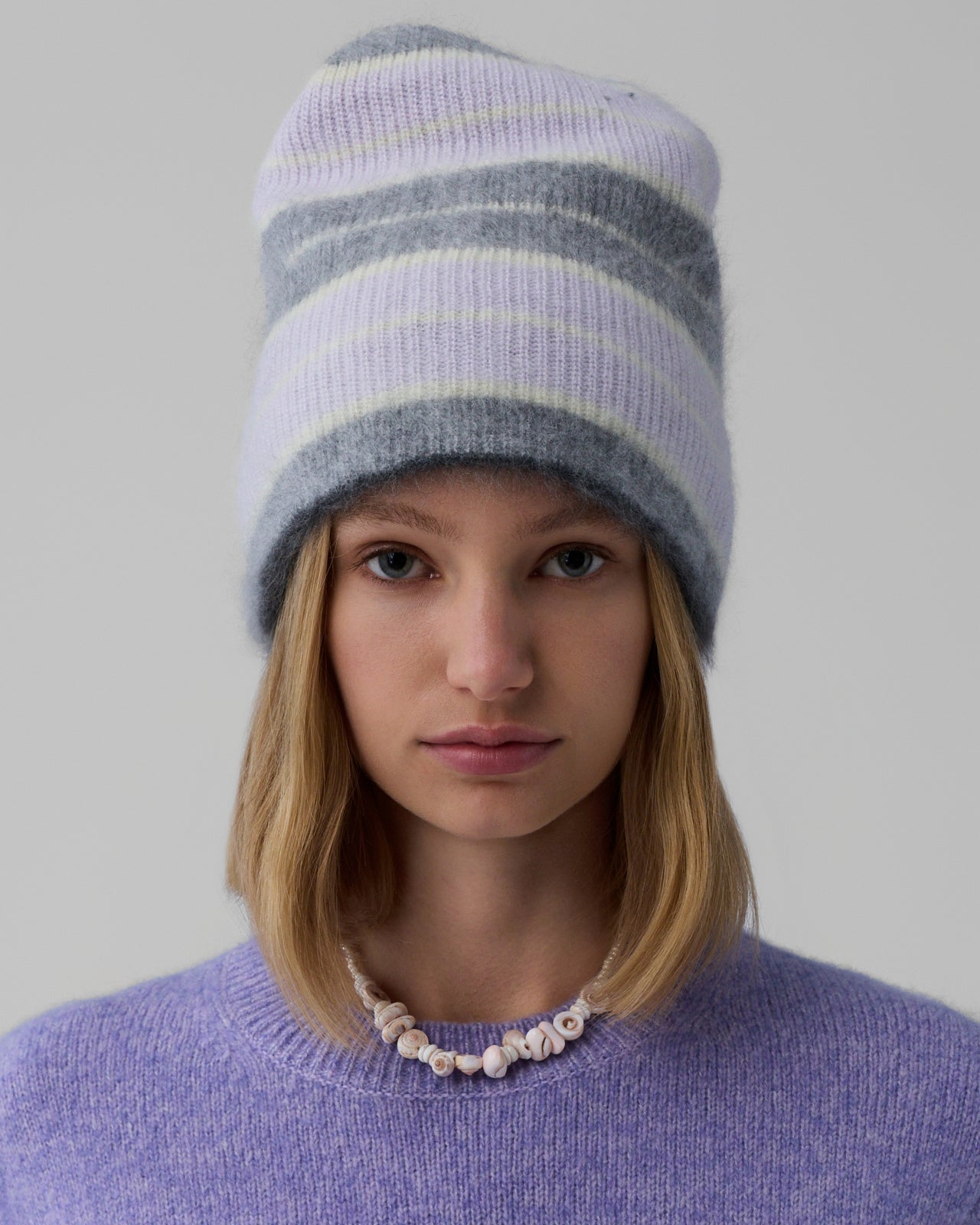 Grizzly Reversible Hat - Charcoal/Dusk Stripe