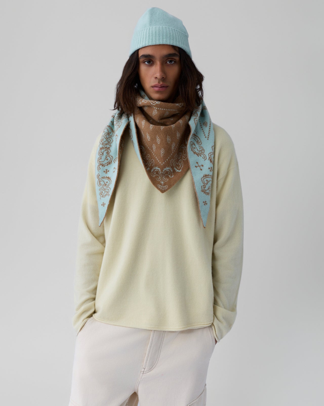 Rib Cuff Beanie - Seaglass