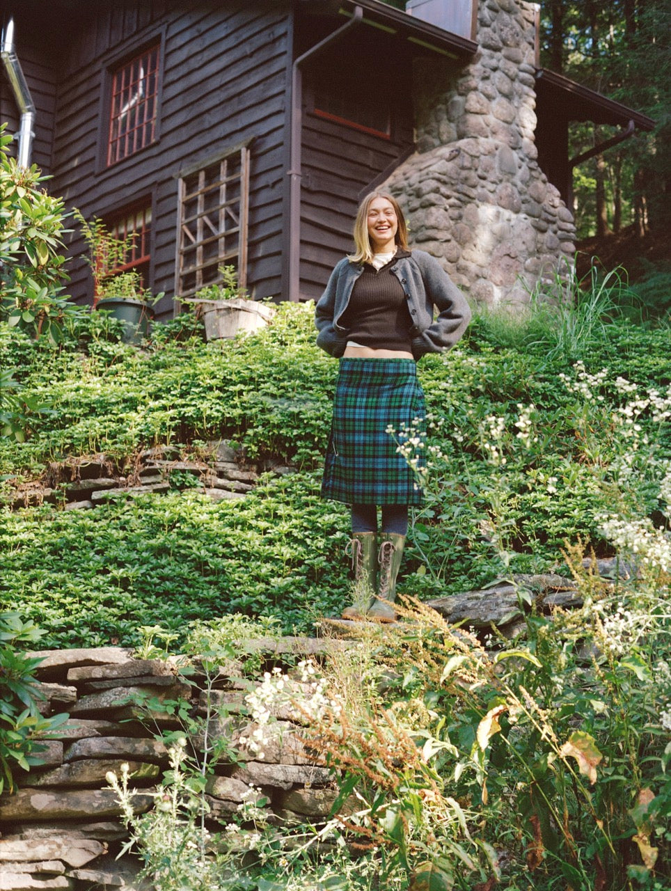 Sculpted Cardigan - Charcoal