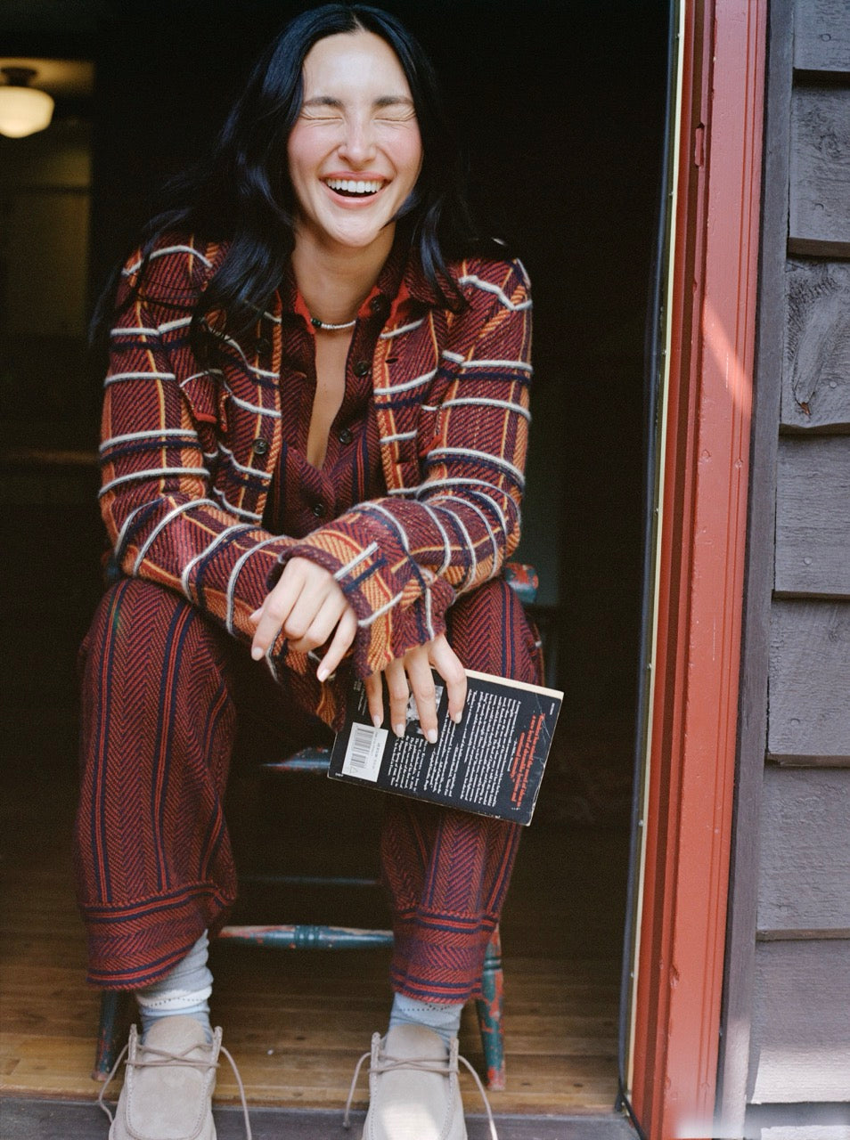 Stripe Lounge Pant - Ruby Combo