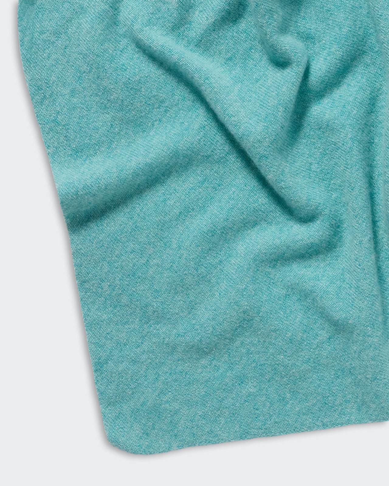 The Bandana - Glacier soft light-weight cashmere bandana jersey knit in glacier blue with GIR branding detail.