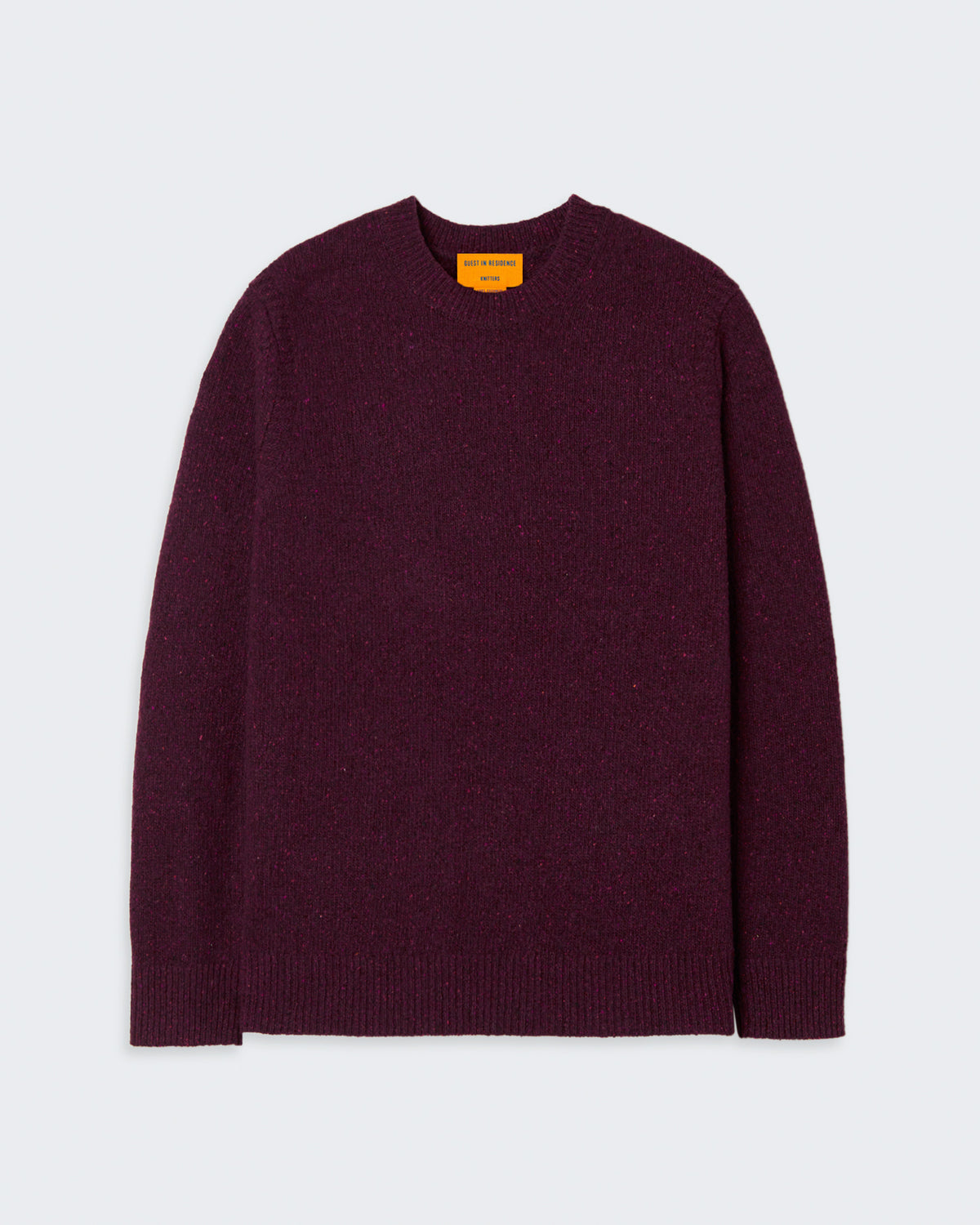 Allday Crew In Recycled Cashmere - Plum