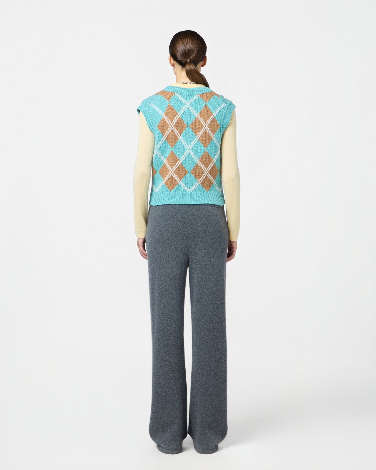 Argyle Vest - Glacier Combo