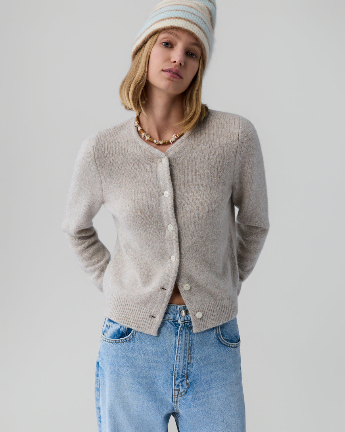 Ava Cardigan - Sandstone