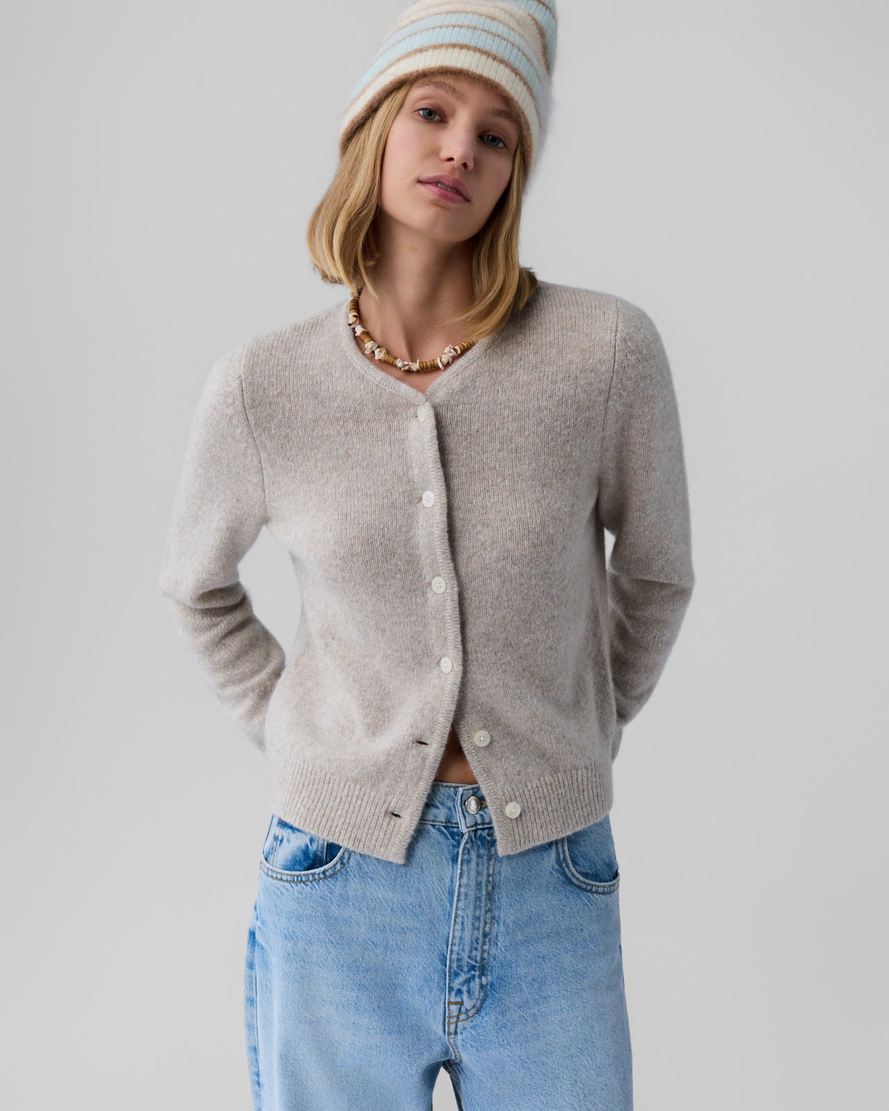 Ava Cardigan - Sandstone