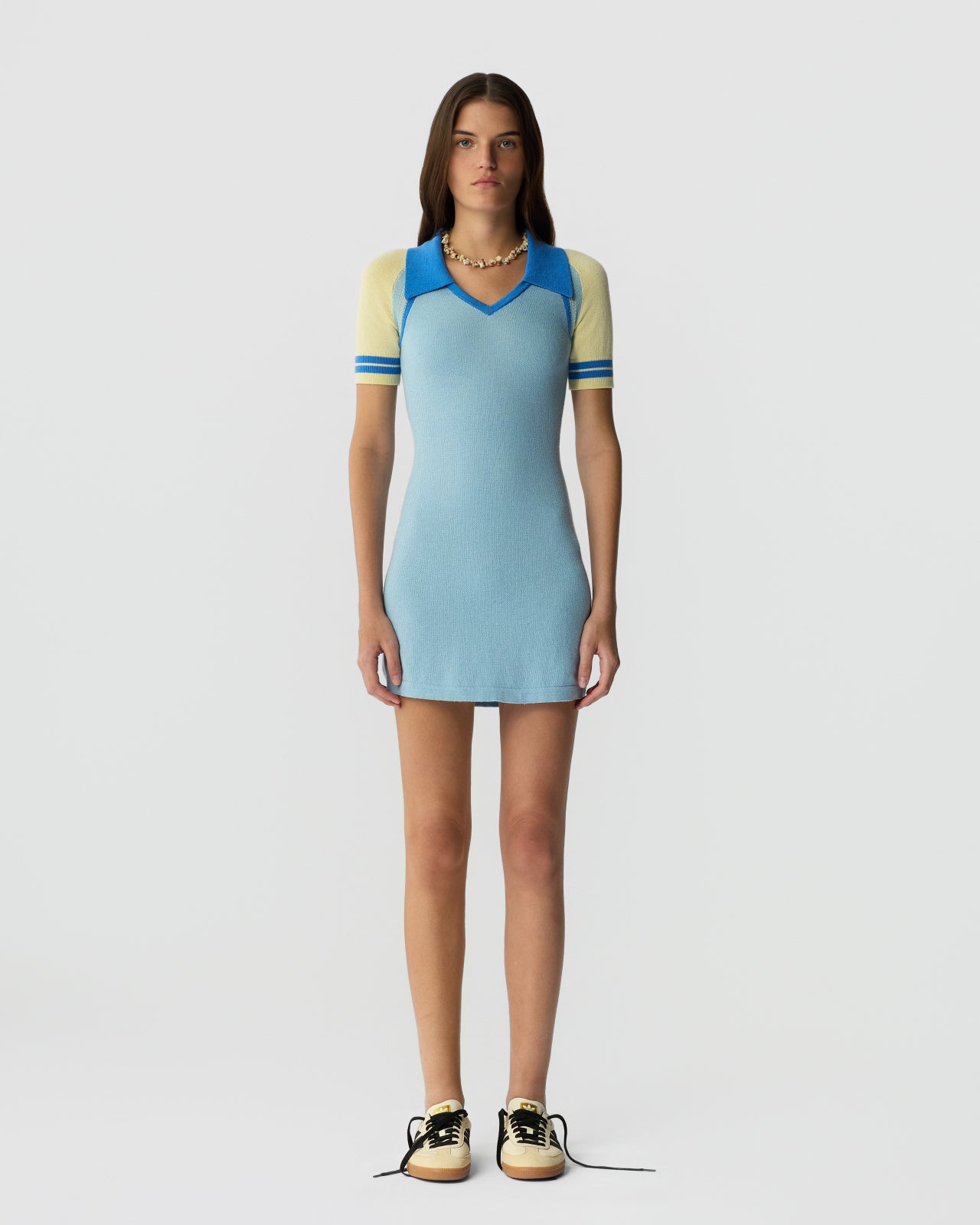 Ace Polo Dress - Clear Sky Combo