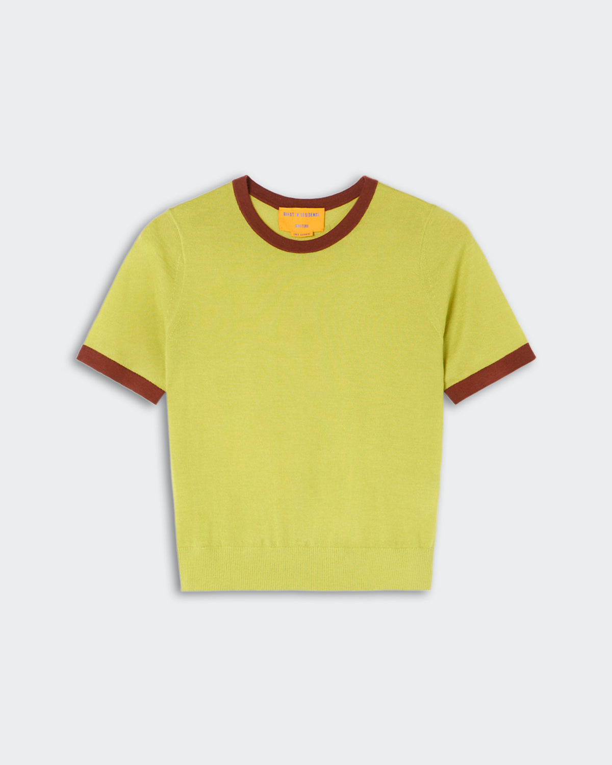 Airy Ringer Tee - EVOO/Burnt Sienna