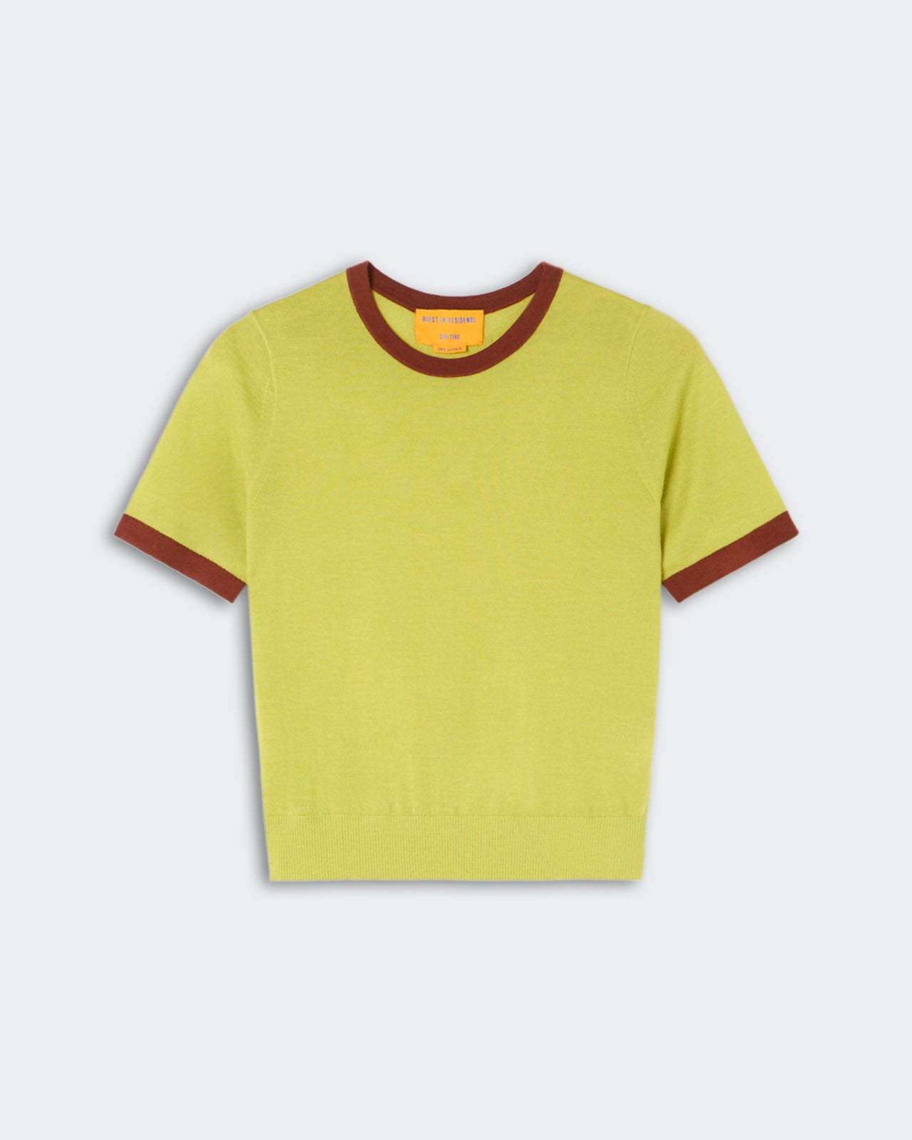 Airy Ringer Tee - EVOO/Burnt Sienna