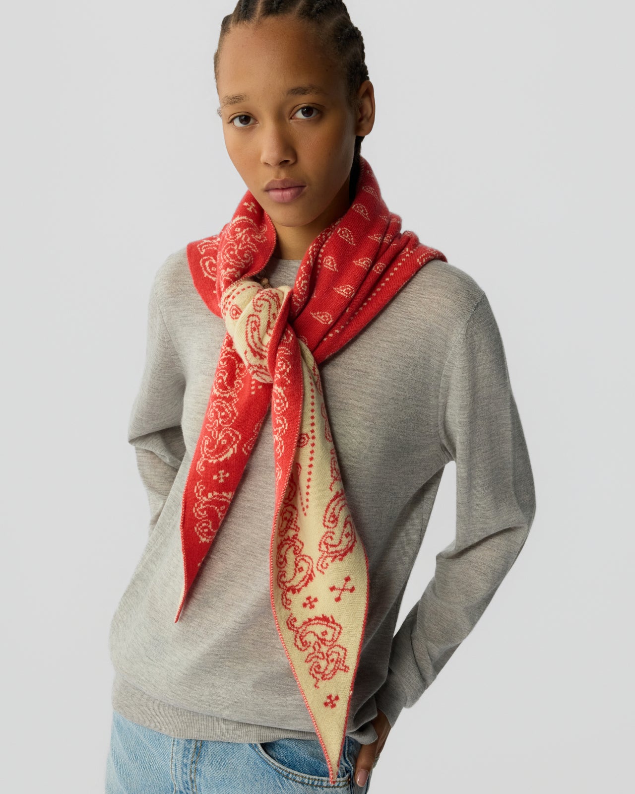 The Wild Rag - Scarlet/Mist