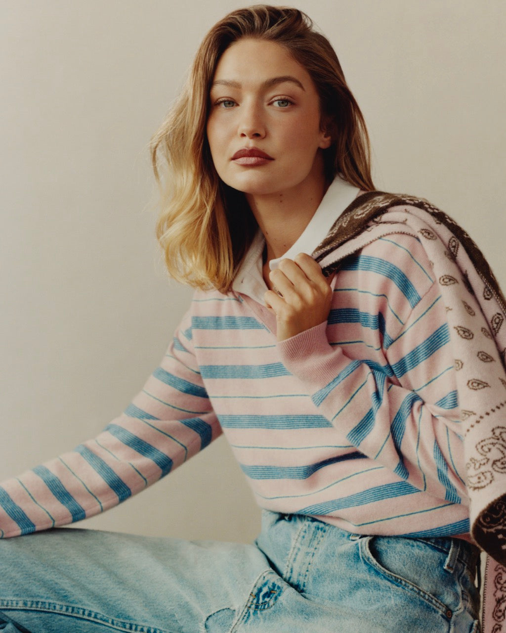 Collegiate Stripe Polo - Daybreak Combo – Guest In Residence