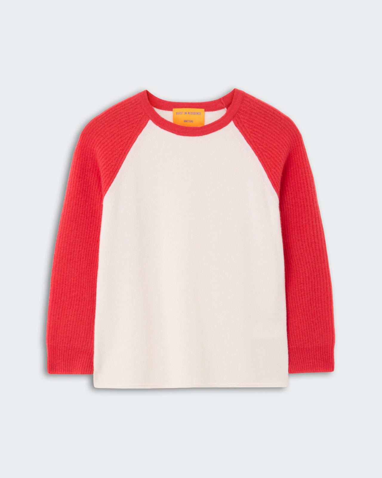 Baseball Tee - Cream/Scarlet
