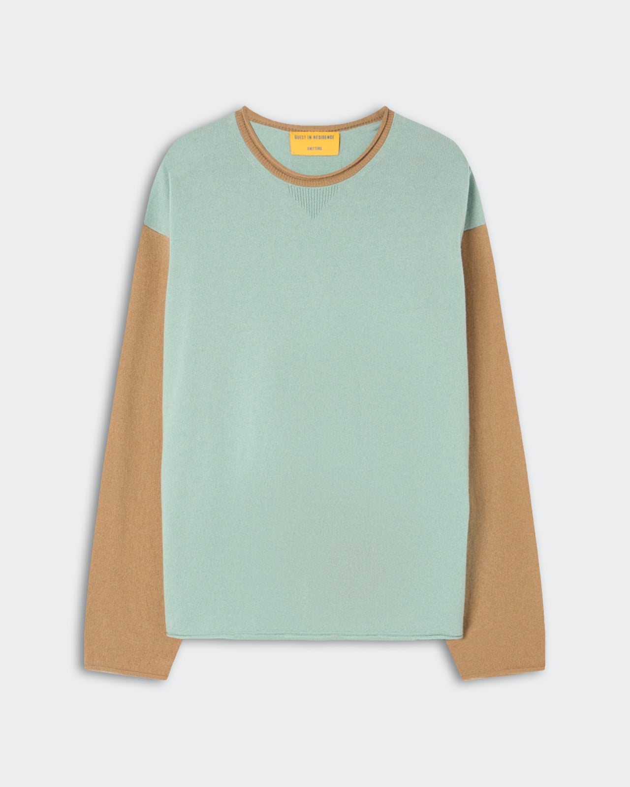 Baseball Oversized Crew  - Sage Brush/Camel