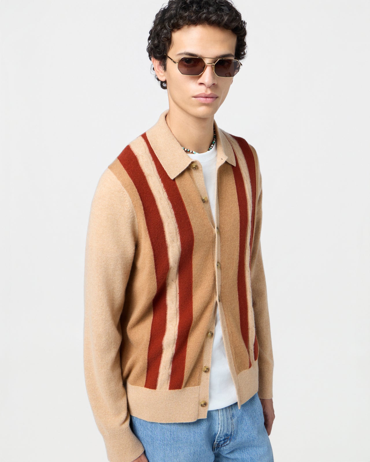 Cable Plaza Shirt - Dune Combo