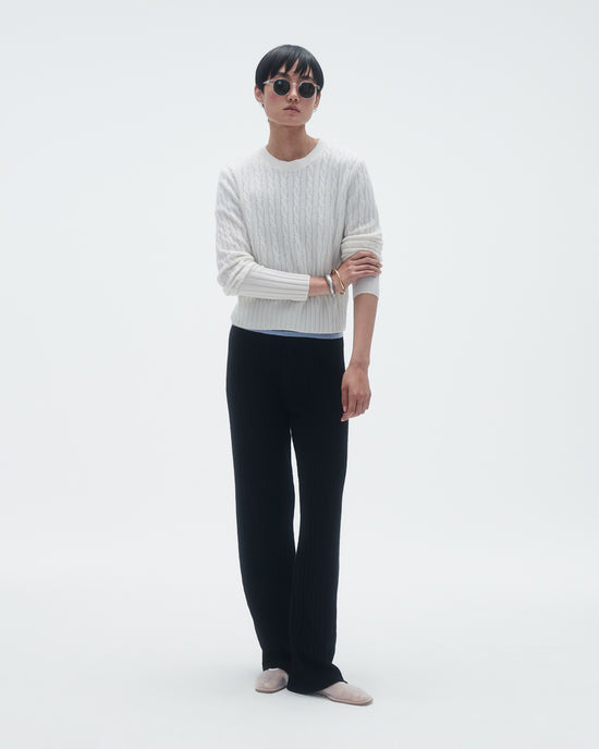 Guest In Residence Women's Shrunken Crew Jersey Blue