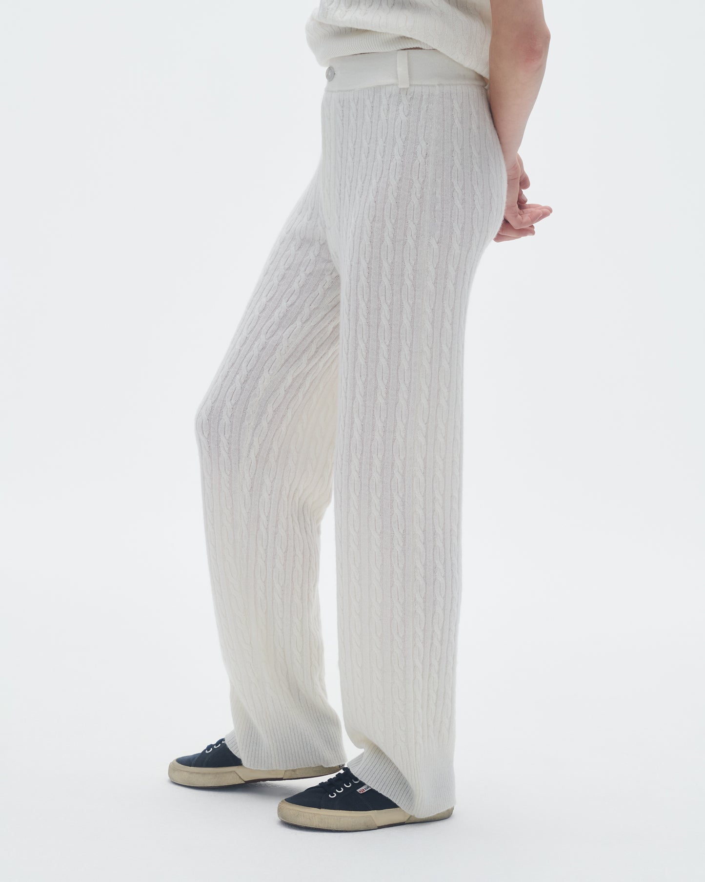 Cable Trouser - Cream