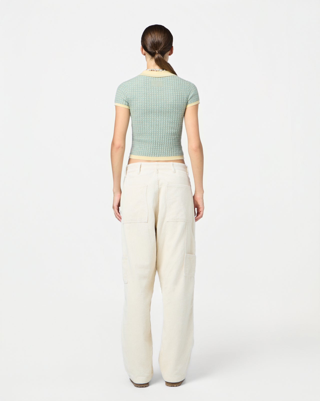 Chevron Shrunken Polo - Butter Combo