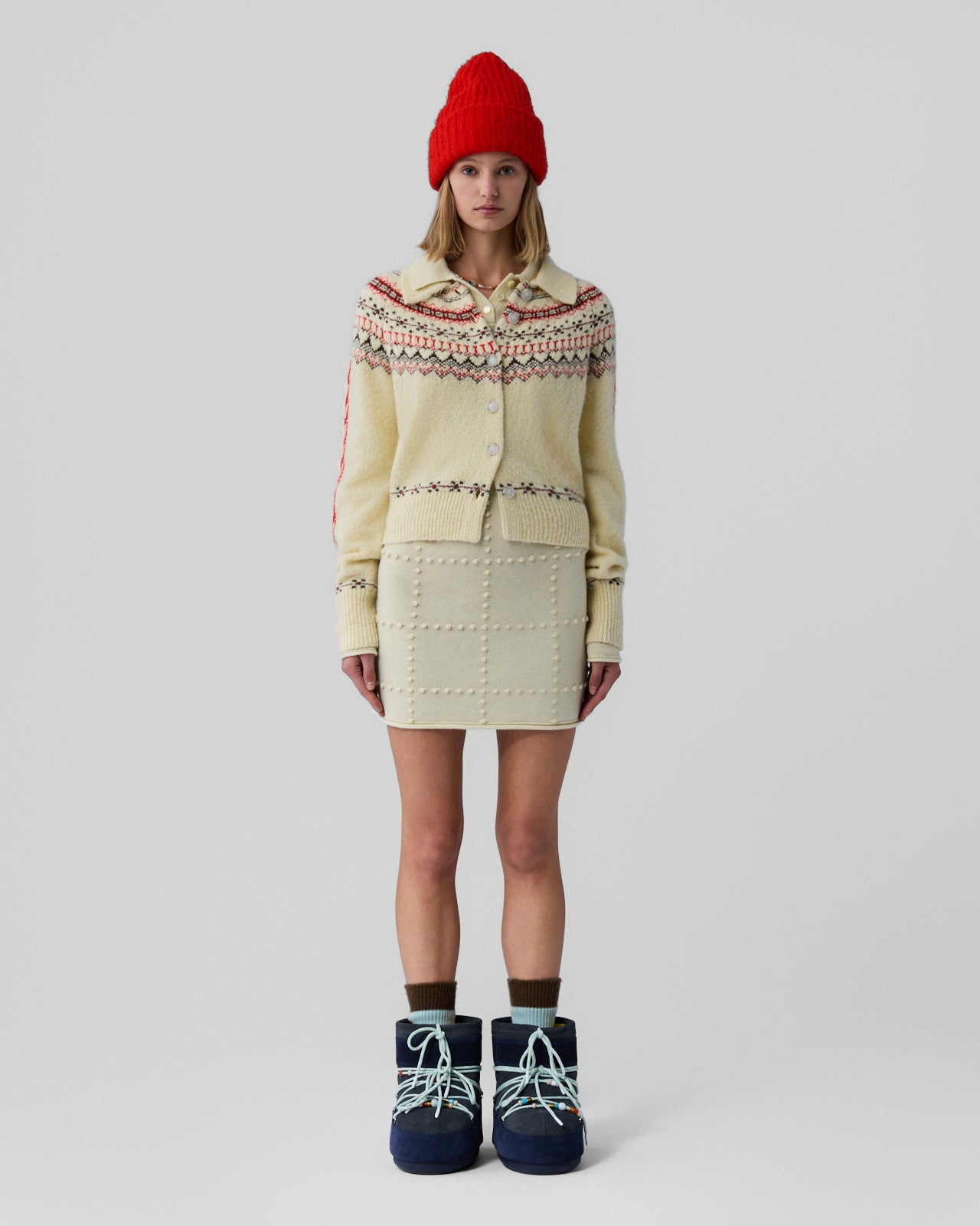 Cloud Chalet Cardigan - Mist Combo