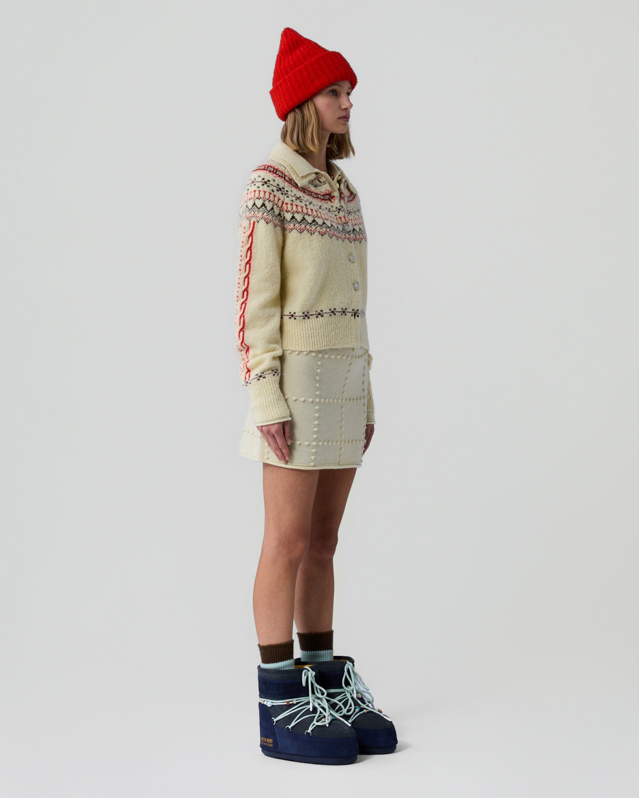 Cloud Chalet Cardigan - Mist Combo