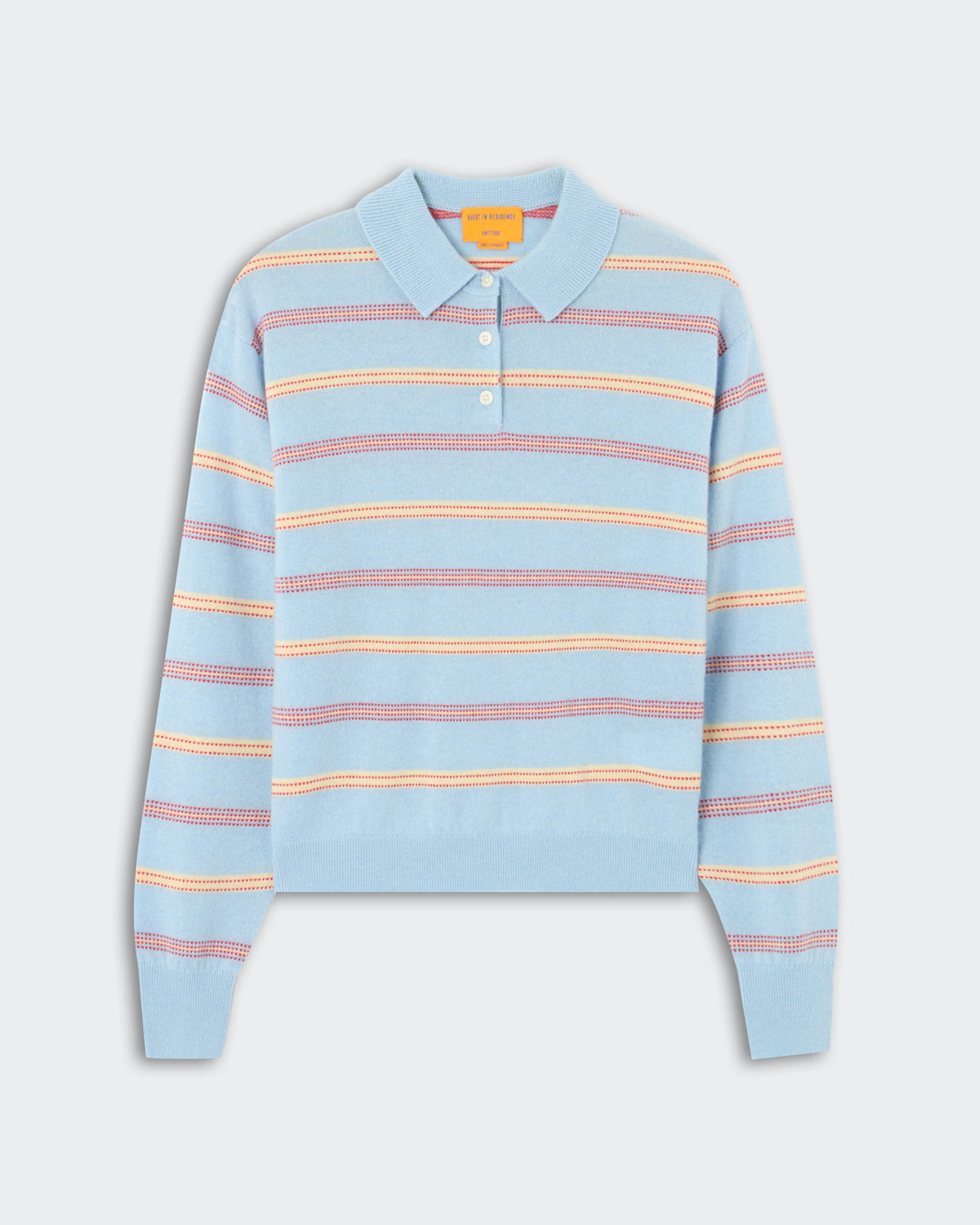 Collegiate Stripe Polo - Clear Sky Combo