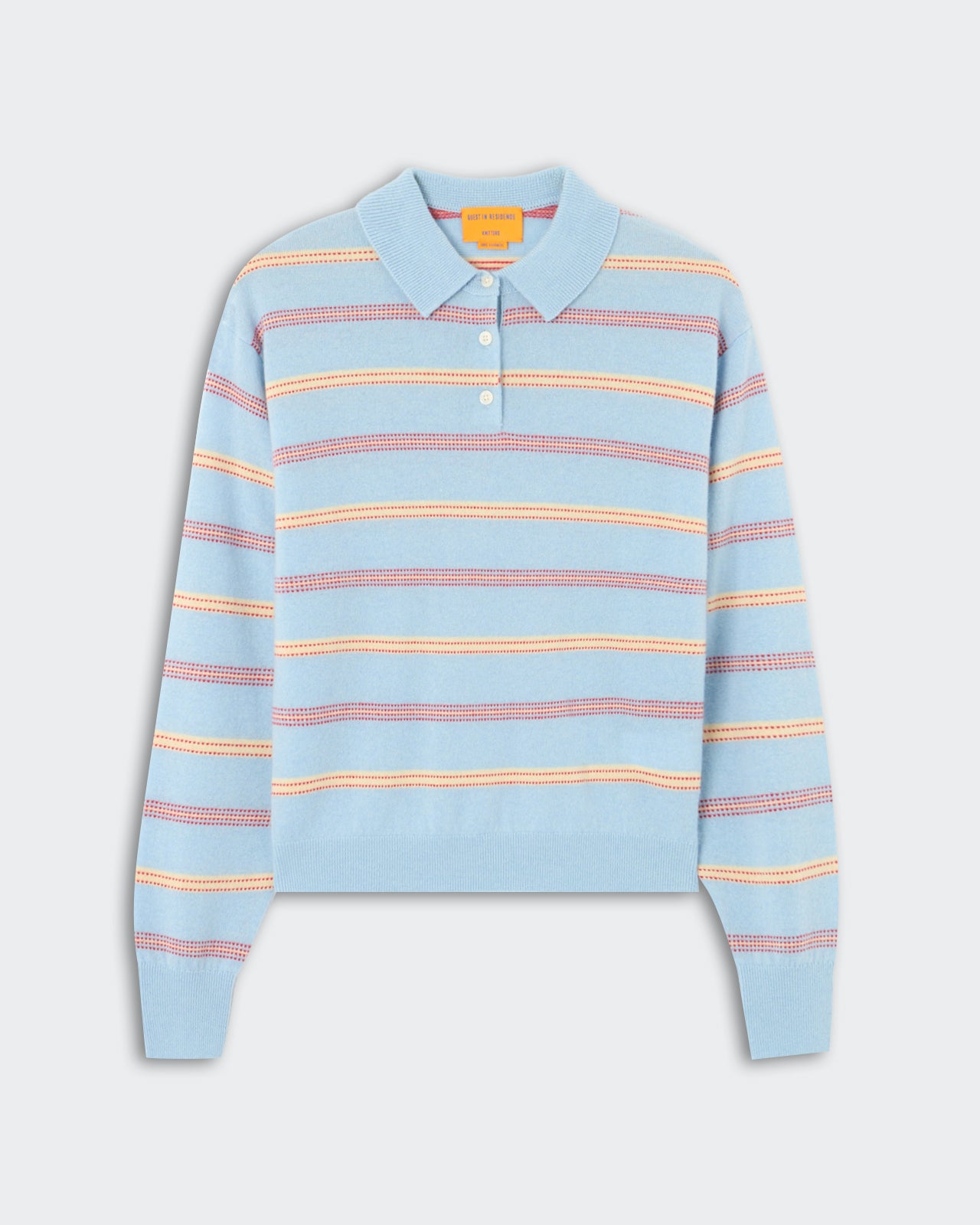 Collegiate Stripe Polo - Clear Sky Combo