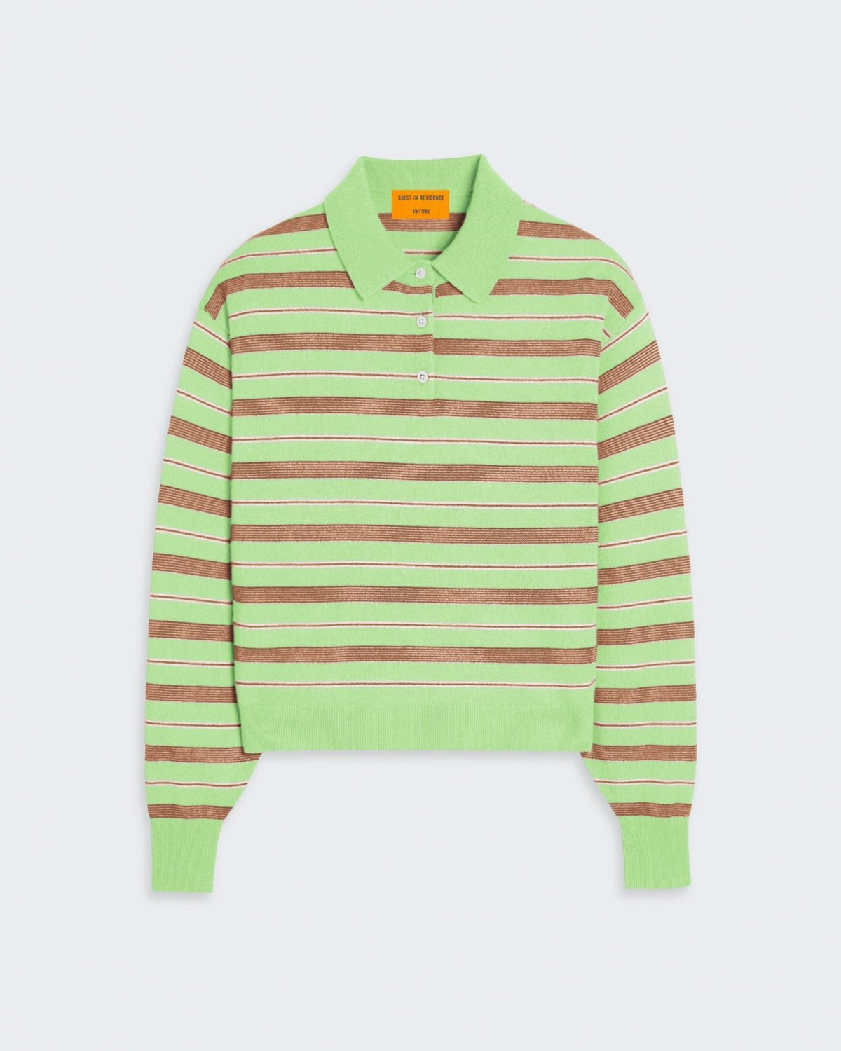 Collegiate Stripe Polo - Mint Combo