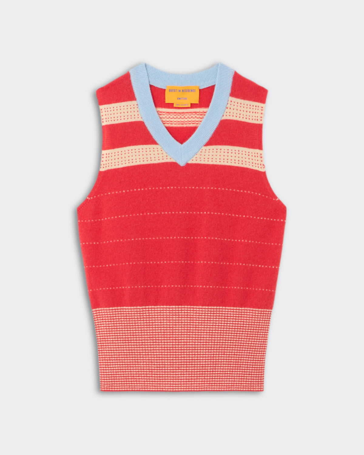 Collegiate Stripe Vest - Scarlet Combo