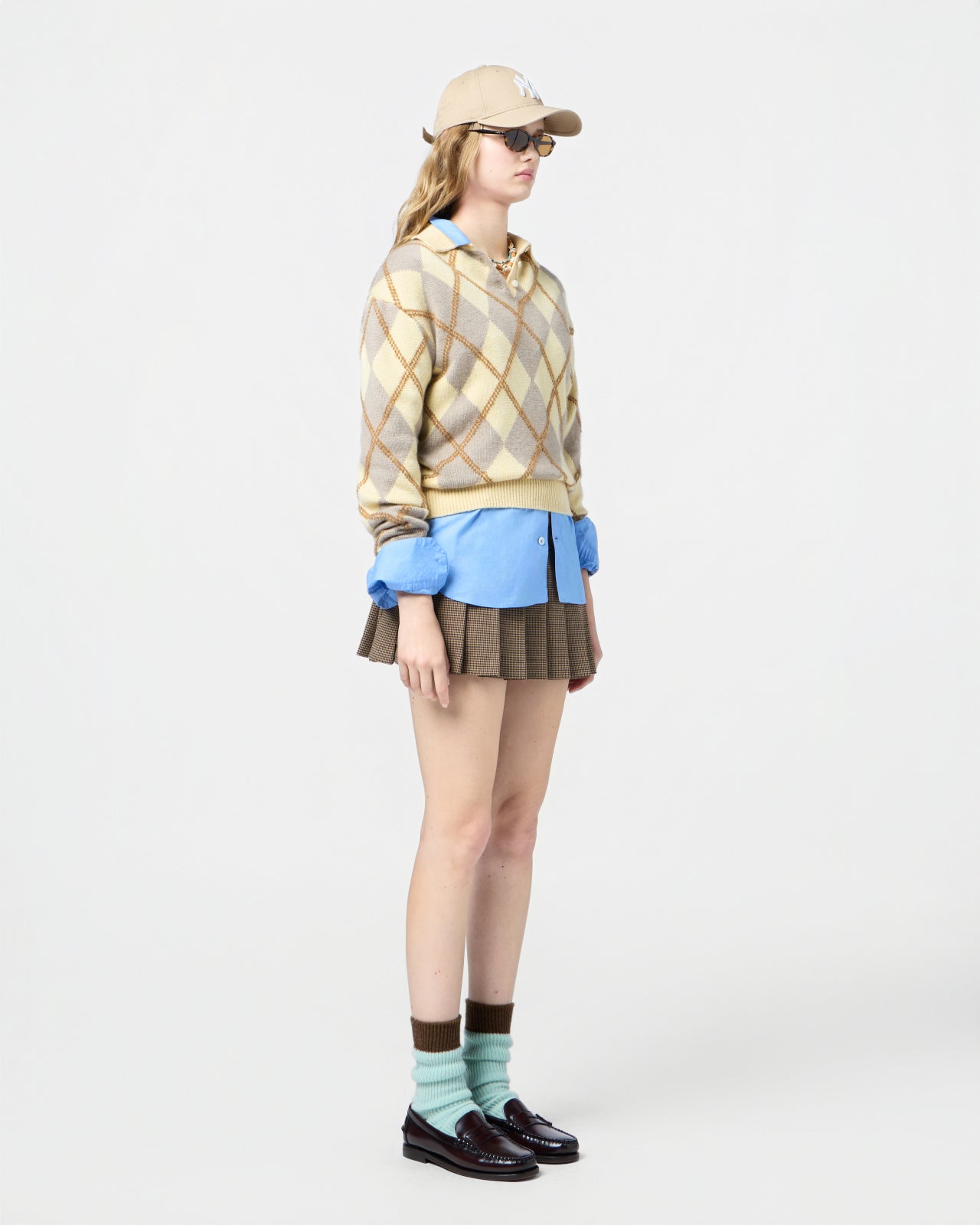 Collegiate Argyle Polo - Butter Combo