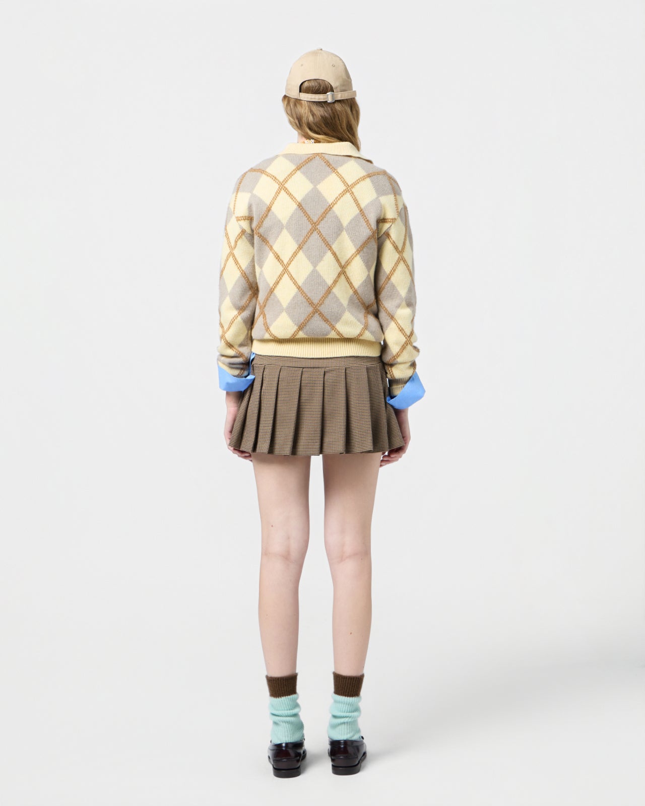 Collegiate Argyle Polo - Butter Combo