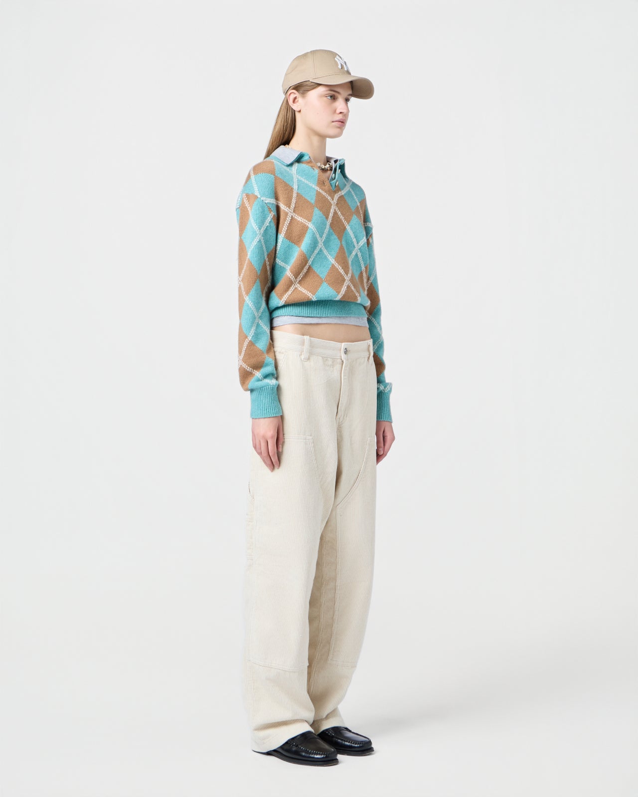 Collegiate Argyle Polo  - Glacier Combo