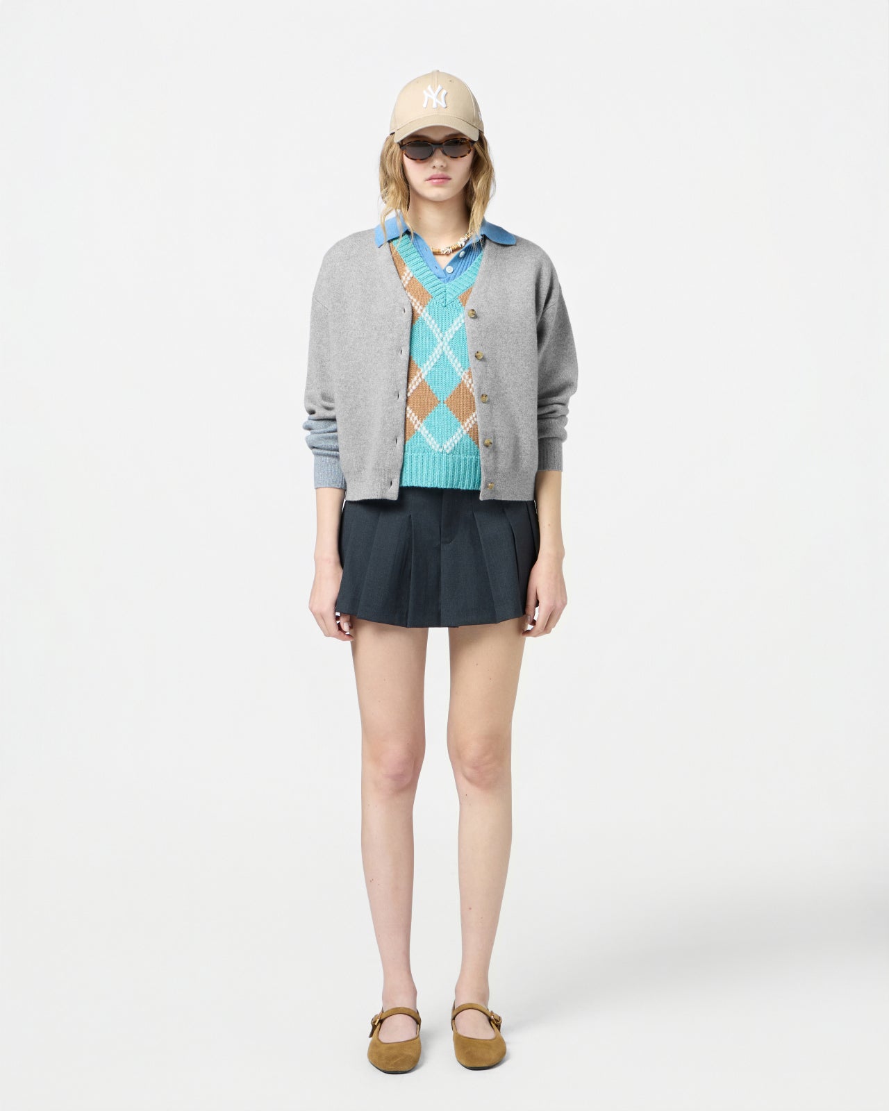 Collegiate Cardigan - Heather Grey