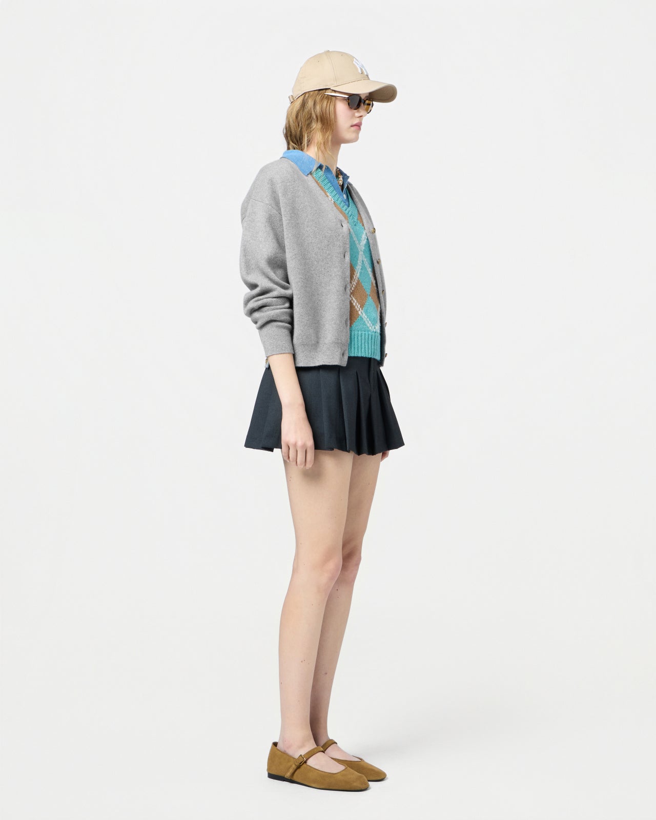 Collegiate Cardigan - Heather Grey