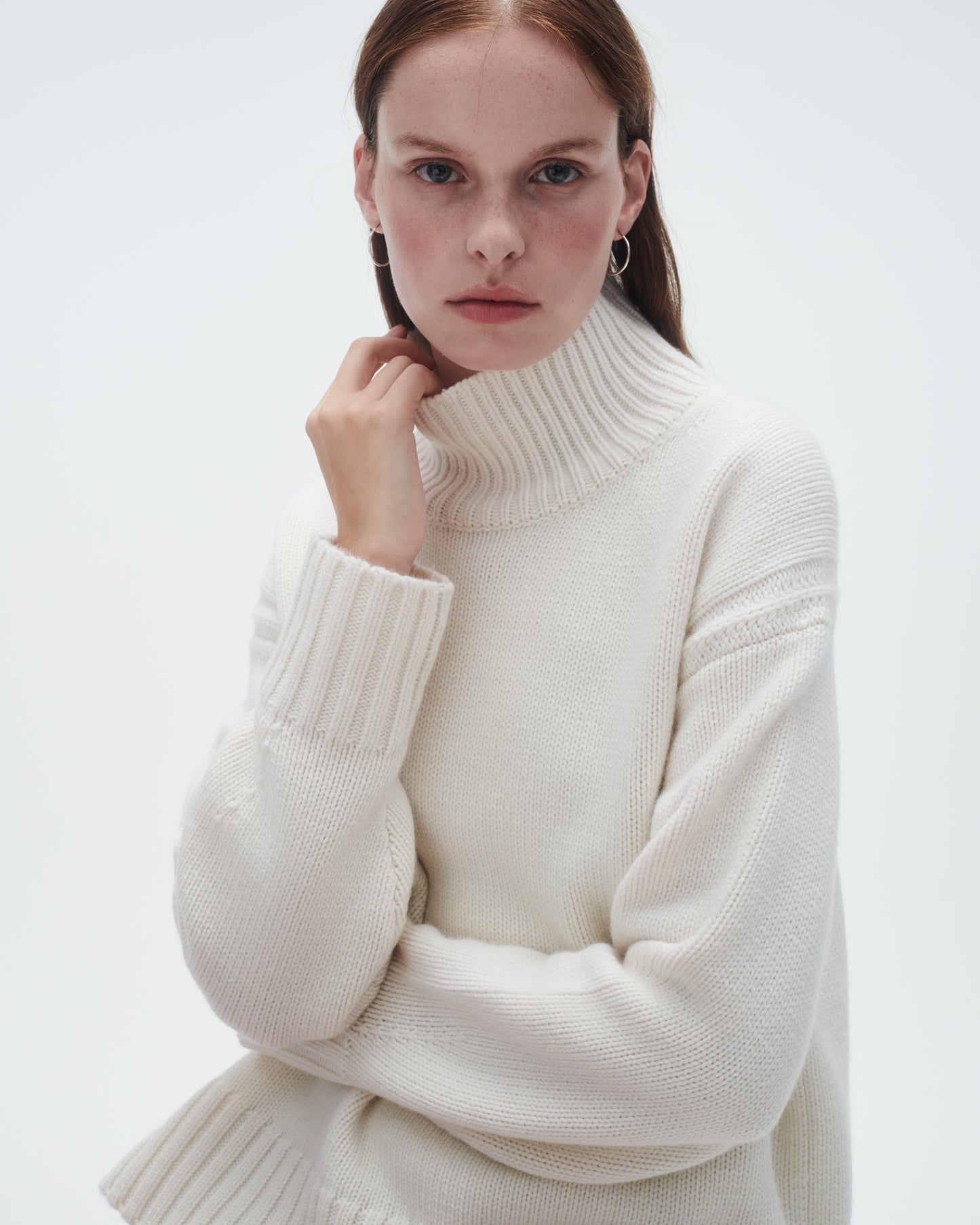 Cozy Turtleneck In Cashmere - Cream