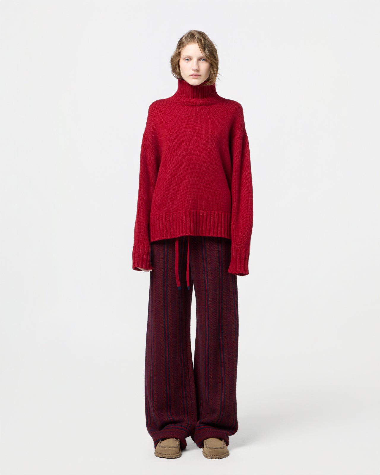 Cozy Turtleneck - Ruby