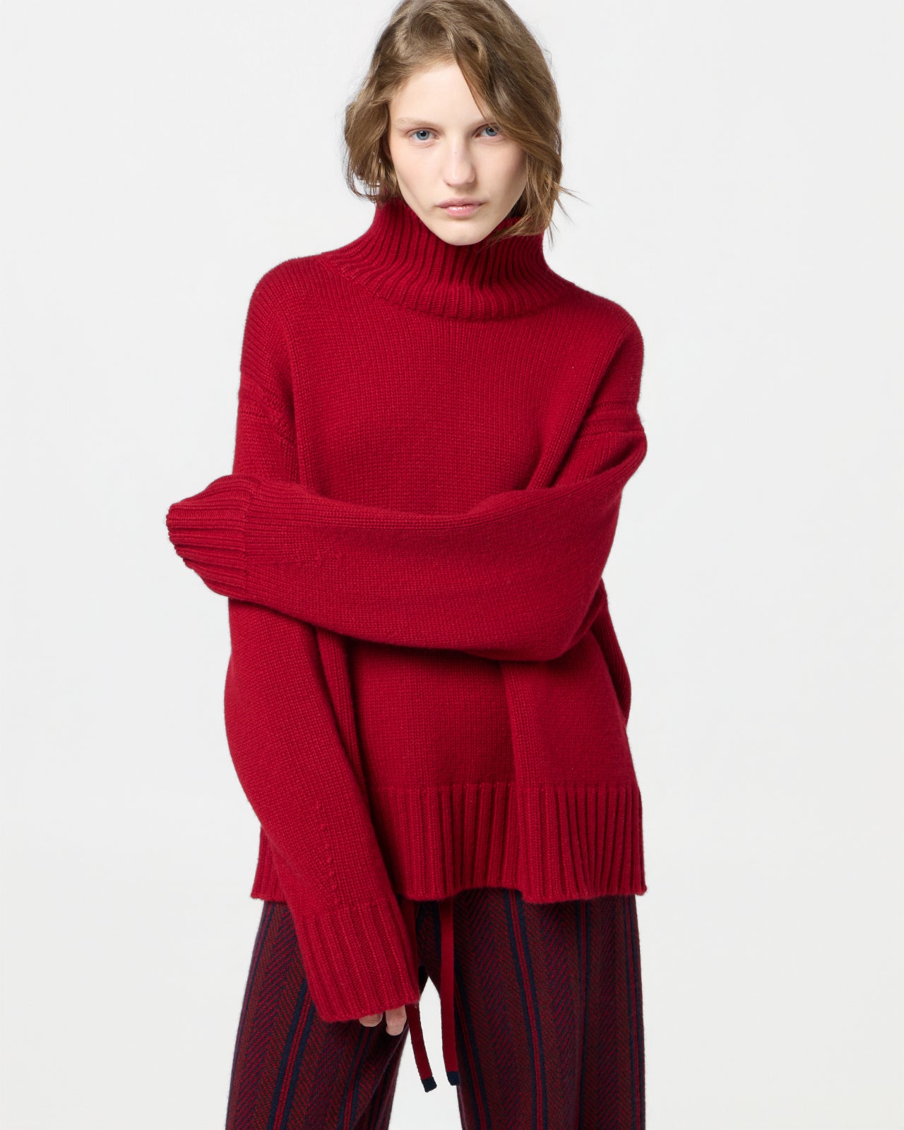 Cozy Turtleneck - Ruby