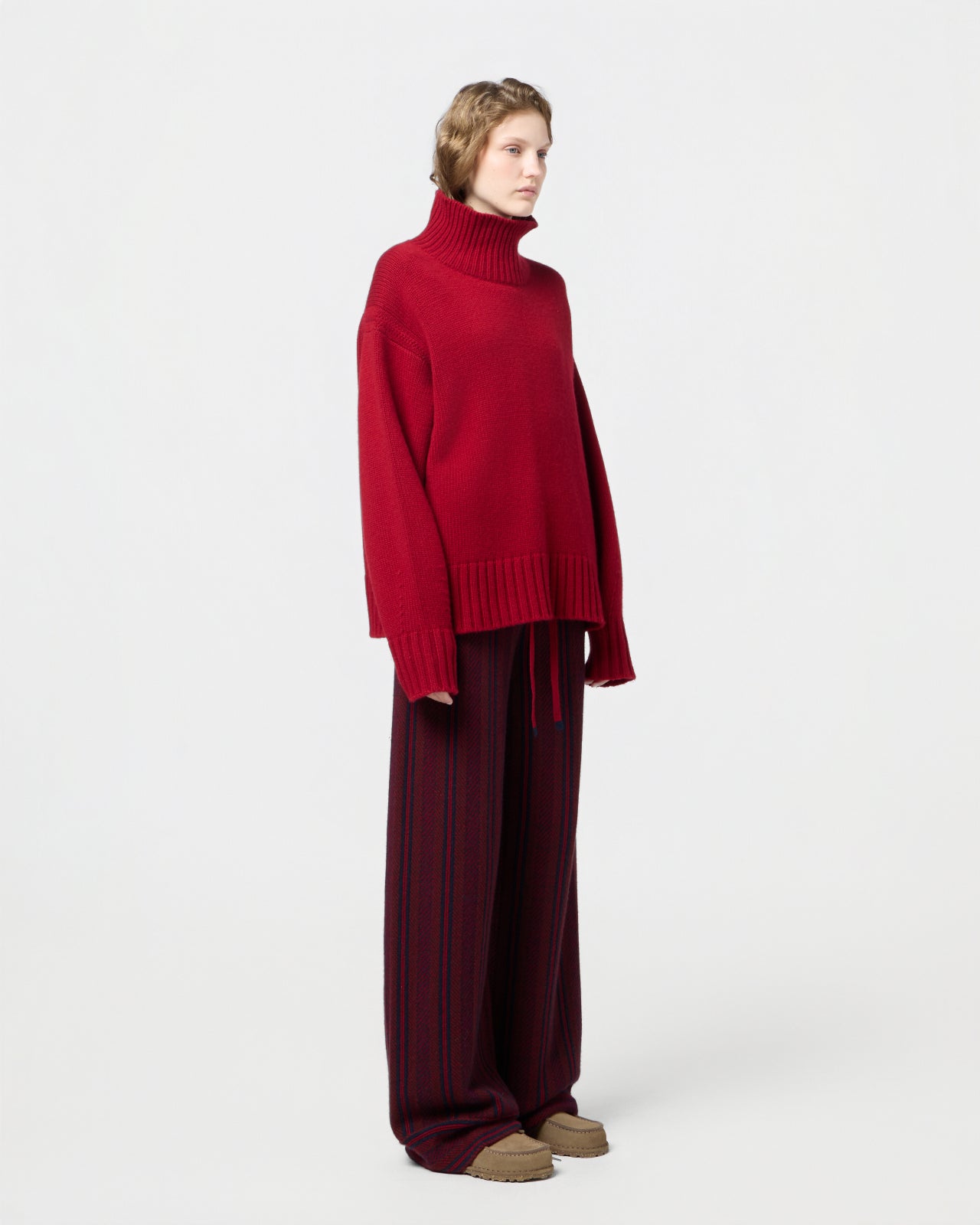 Cozy Turtleneck - Ruby