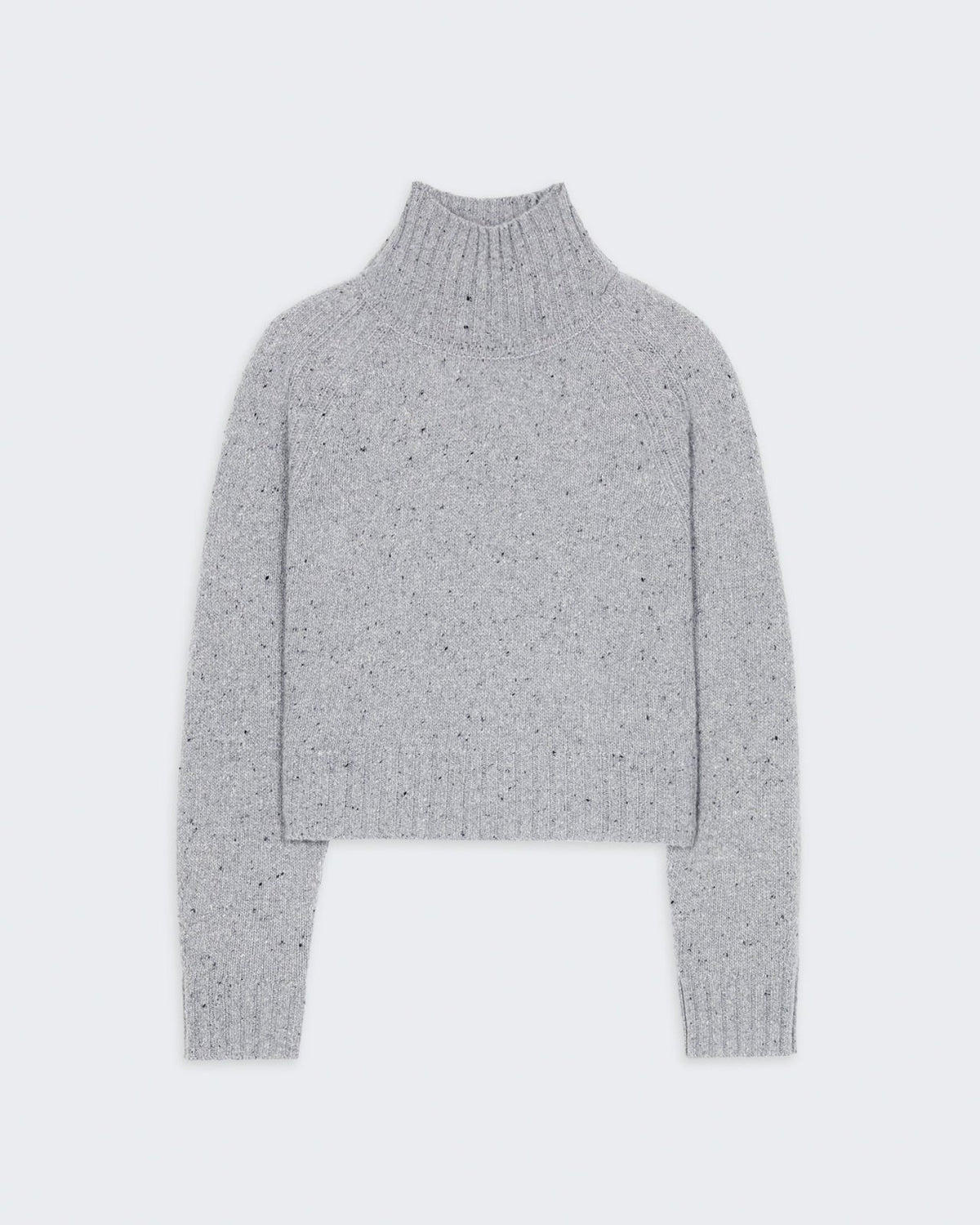 Cropped Turtleneck - Stone