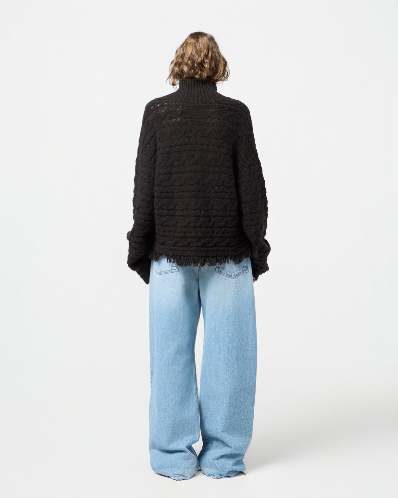 Cropped Cable Tnk - Burnt Cocoa