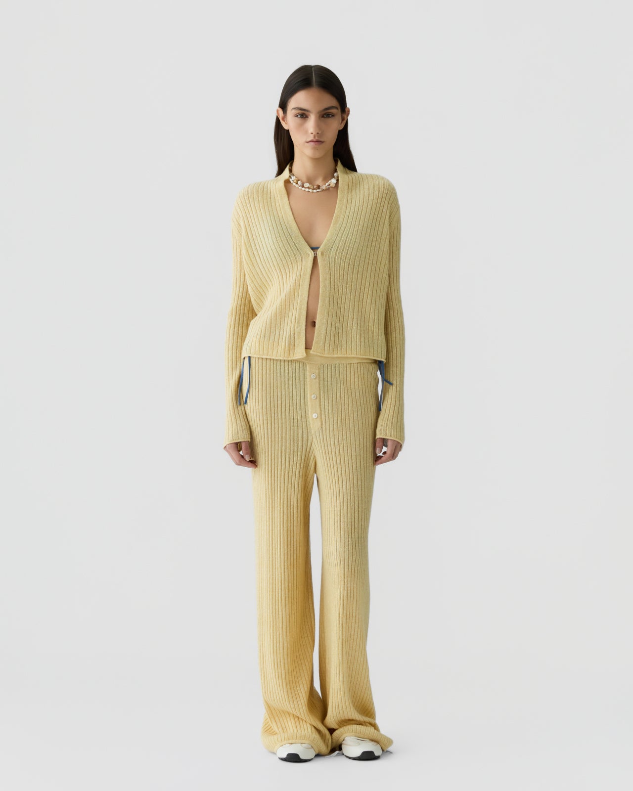 Rib Stealth Cardigan - Butter